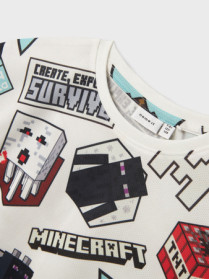 NAME IT T-shirt Minecraft Map Bright White